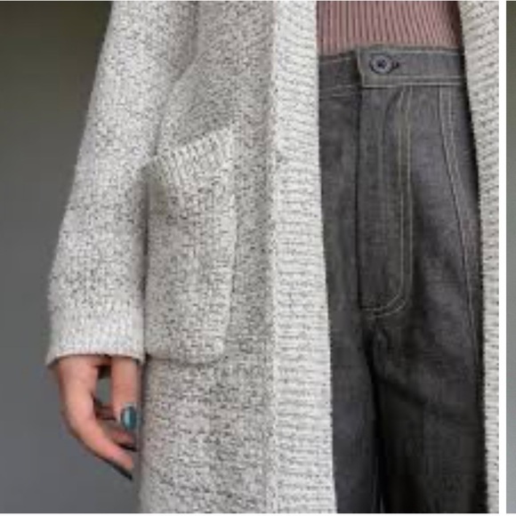 Calvin Klein Open Cardigan Gray Oversized Size M - Picture 2 of 9